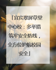 宜宾翠屏草堂中心校：多举措筑牢安全防线，全方位护航校园安全